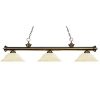 59" Classic Glass Shade Pool Table Light