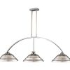 3 Shade Pewter Metal Contemporary Light