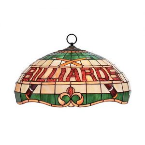 16" Tiffany Billiard Text Pendant
