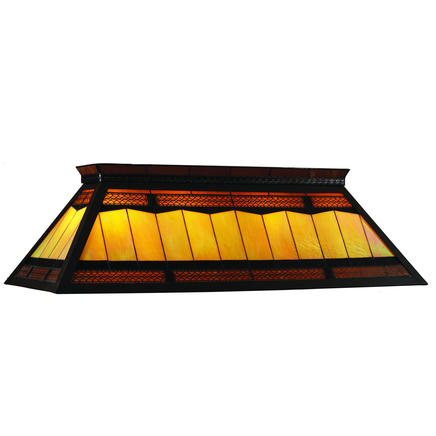 Billiards stained discount glass light fixture