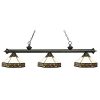59" Tiffany and White Glass Pool Table Light