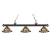 57" Multi-Pattern Tiffany Pool Table Light