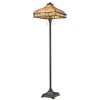 65.5" White Java Bronze Pool Room Floor Lamp