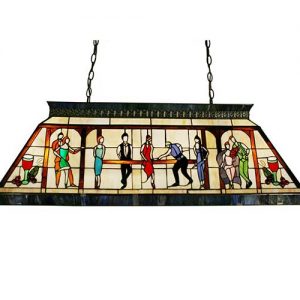 42" Billiards Tiffany Style 4LT Chestnut Bronze