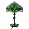 25"H Turtleback Pool Room Side Table Lamp
