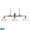 52.0" Lurray 3 Light Billiard In Aged Bronze