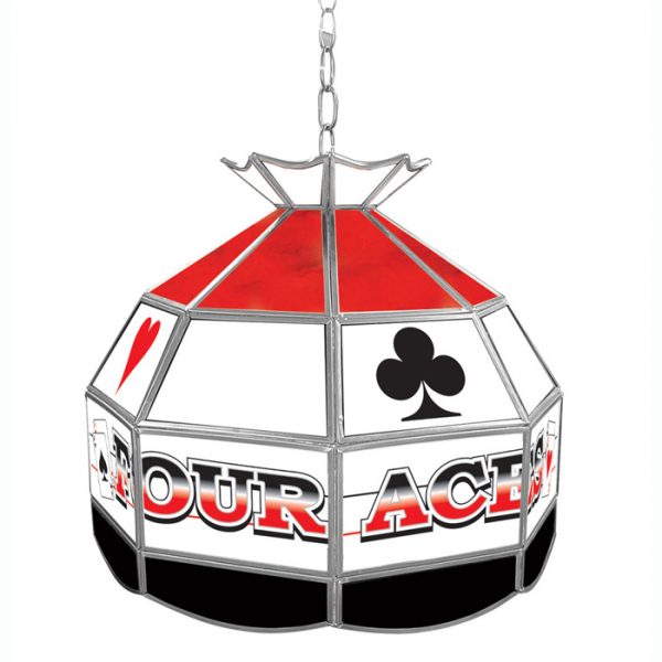 Trademark Global Small Four Aces Poker Room Light